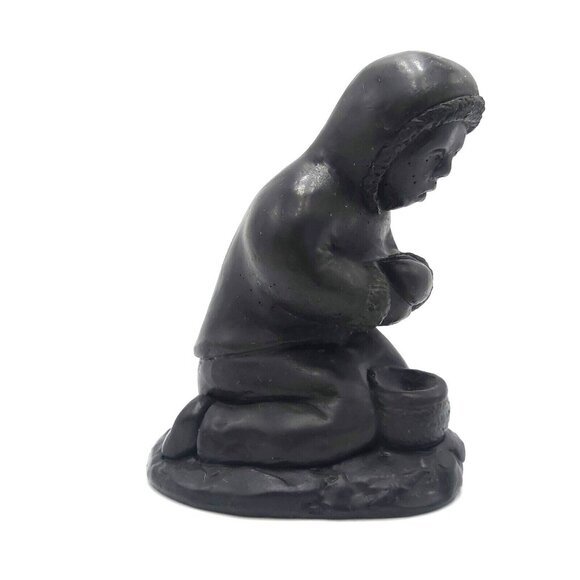 Aardvark Soapstone Carving Inuit Figurine Sculpture 1972 Canada 4.5 in Tall Vtg - Picture 2 of 7